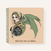 Elf Warrior Dragon Fantasy Notitieboek (Voorkant)