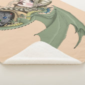 Elf Warrior Dragon Fantasy Sherpa Deken (3/4)