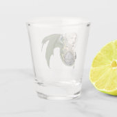 Elf Warrior Dragon Fantasy Shot Glas (Achterkant)