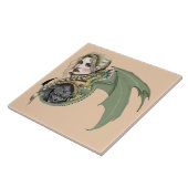 Elf Warrior Dragon Fantasy Tegeltje (Zijkant)