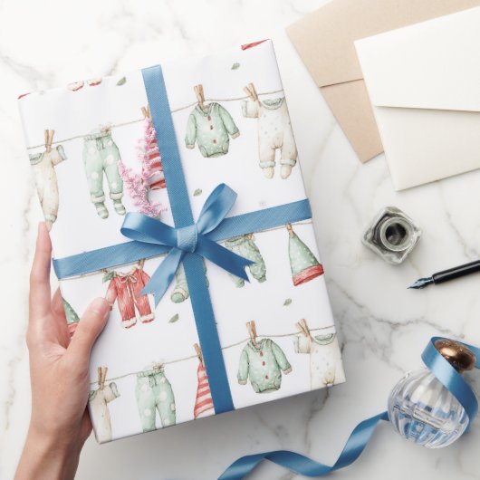 Elf Wasmachinepatroon Cadeaupapier (Geschenken)