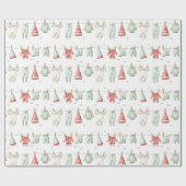Elf Wasmachinepatroon Cadeaupapier (Vlak)