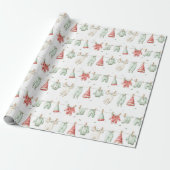 Elf Wasmachinepatroon Cadeaupapier (Uitgerold)