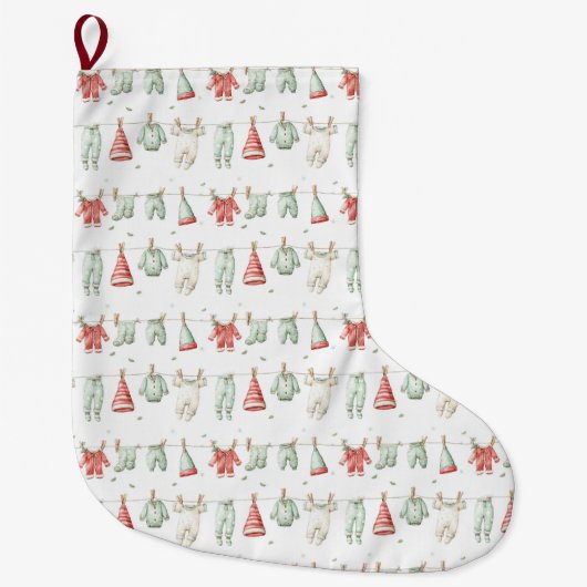 Elf Wasmachinepatroon Grote Kerstsok (Voorkant)
