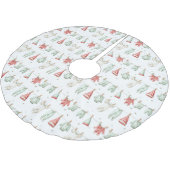 Elf Wasmachinepatroon Kerstboom Rok (Gekanteld)