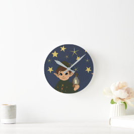 Elf Watcher Starry Night Acryl Wandklok