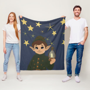 Elf Watcher Starry Night Fleece Dekbed Deken
