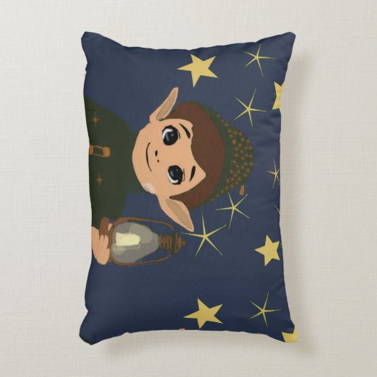 Elf Watcher Starry Night Rechthoekige Worpillow Accent Kussen (Voorkant(Verticaal))