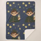 Elf Watcher Starry Night Sherpa Blanket Sherpa Deken (Voorkant)