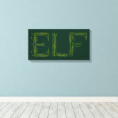 Elf Weapons Collage Canvas Afdruk (Insitu (Houten vloer))