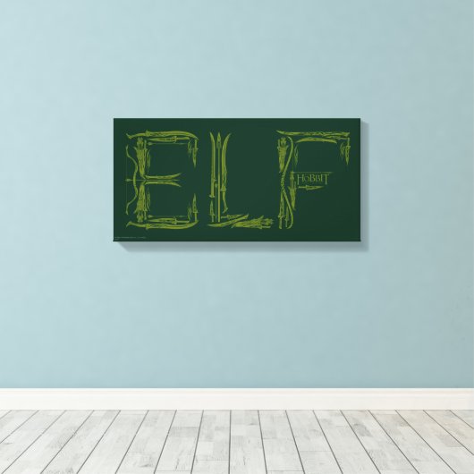 Elf Weapons Collage Canvas Afdruk (Insitu (Houten vloer))