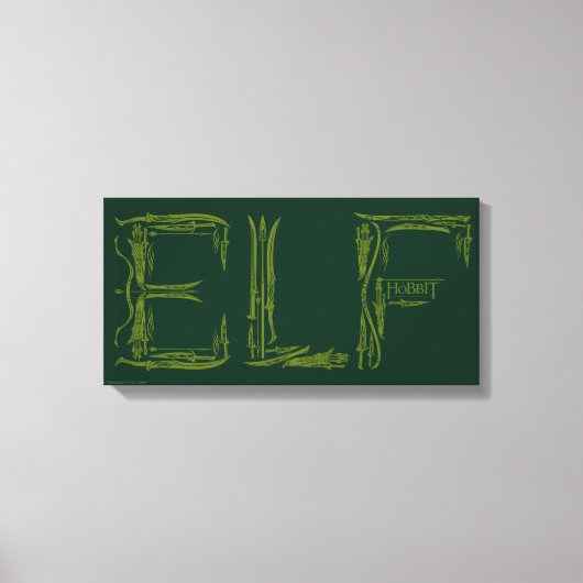 Elf Weapons Collage Canvas Afdruk (Voorkant)