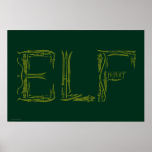 Elf Weapons Collage Poster