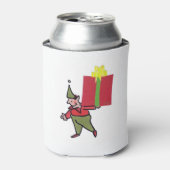 Elf With Red Box can cooler (Blikje Voorkant)