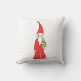 Elf with Tree Kussen