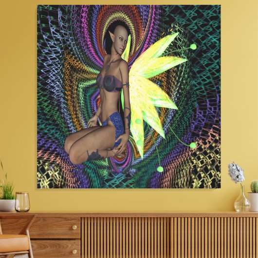 Elf Woman Canvas Afdruk (Insitu (Woonkamer))