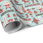 Elf Workshop — Verpakkingspapier Cadeaupapier (Rol Hoek)