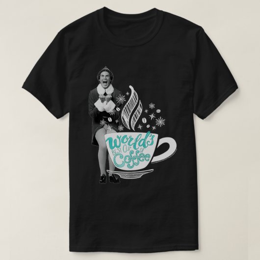 Elf World's Best Cup of Coffee Premium T-shirt (Design voorkant)