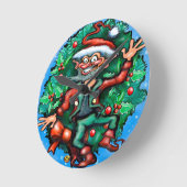 Elf Wreath Ronde Klok (Hoek)