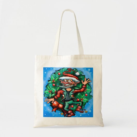 Elf Wreath Tote Bag (Voorkant)