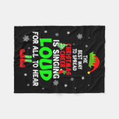 Elf Xmas The Way To Spread Christmas Cheer Men Wom Fleece Deken (Voorkant (Horizontaal))