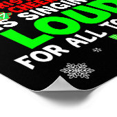 Elf Xmas The Way To Spread Christmas Cheer Men Wom Poster (Hoek)