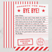 Elf zegt afscheid feestdagenkaart (Voorkant / Achterkant)