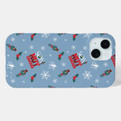 Elf "Zoon van een notenkraker" Winterpatroon Case-Mate iPhone Case (Achterkant (horizontaal))