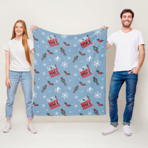 Elf "Zoon van een notenkraker" Winterpatroon Fleece Deken