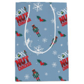 Elf "Zoon van een notenkraker" Winterpatroon Medium Cadeauzakje (Voorkant)