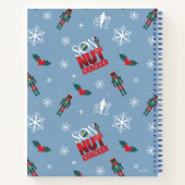 Elf "Zoon van een notenkraker" Winterpatroon Notitieboek (Achterkant)