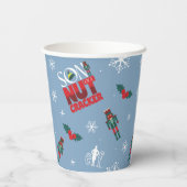 Elf "Zoon van een notenkraker" Winterpatroon Papieren Bekers (Achterkant)