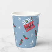 Elf "Zoon van een notenkraker" Winterpatroon Papieren Bekers (Voorkant)