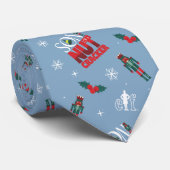 Elf "Zoon van een notenkraker" Winterpatroon Stropdas (Opgerold)