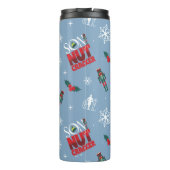 Elf "Zoon van een notenkraker" Winterpatroon Thermosbeker (Achterkant)