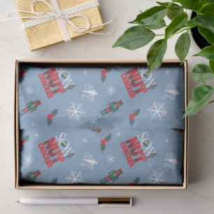 Elf "Zoon van een notenkraker" Winterpatroon Tissuepapier
