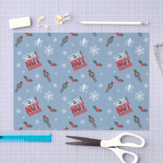 Elf "Zoon van een notenkraker" Winterpatroon Tissuepapier (Craft)