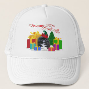 Elfachtige Pekingese Puppy Kerstmis Trucker Pet