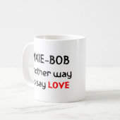 elfbob-mok voor koffie koffiemok (Voorkant links)