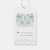 Elfde DAG VAN KERSTMIS / Kerst Gift Label Cadeaulabel (Achterkant)