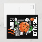 Elfde Verjaardag Basketballer Funny 11 Jaar Oud Briefkaart (Voorkant / Achterkant)