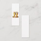Elfde verjaardag goud contactkaartje (Voorkant / Achterkant)
