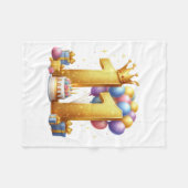 Elfde verjaardag goud fleece deken (Voorkant (Horizontaal))