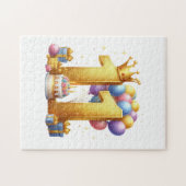 Elfde verjaardag goud legpuzzel (Horizontaal)