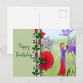 Elfe im Blumenbeet Briefkaart (Voorkant / Achterkant)