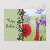 Elfe im Blumenbeet Briefkaart (Voorkant)