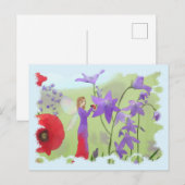 Elfe mit käfer briefkaart (Voorkant / Achterkant)
