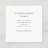 Elfe mit Zauberstab Schaukel Sterne Mond Vierkante Visitekaartje (Achterkant)