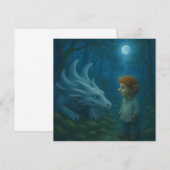 Elfe und Drache im Mondlicht Kaart (Voorkant / Achterkant)