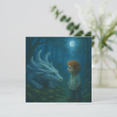 Elfe und Drache im Mondlicht Kaart (Staand voorkant)